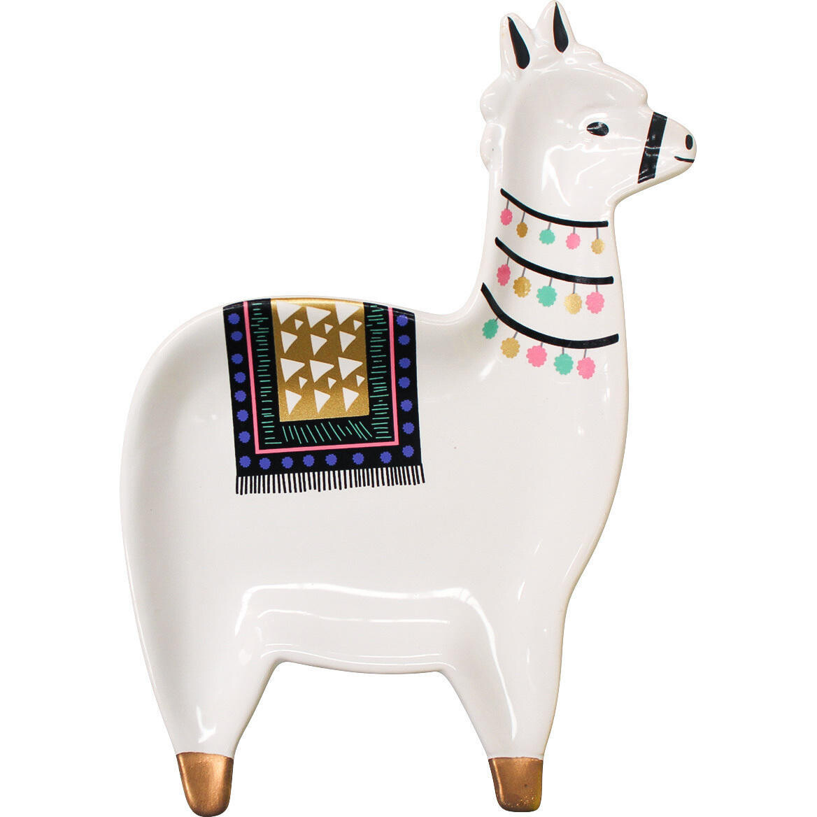 Llama Plate White