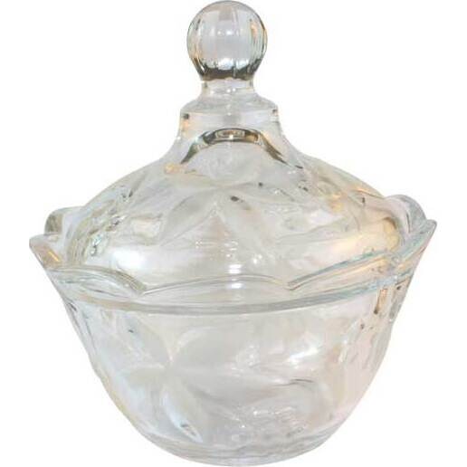 Glass Trinket Box-Frost Flower