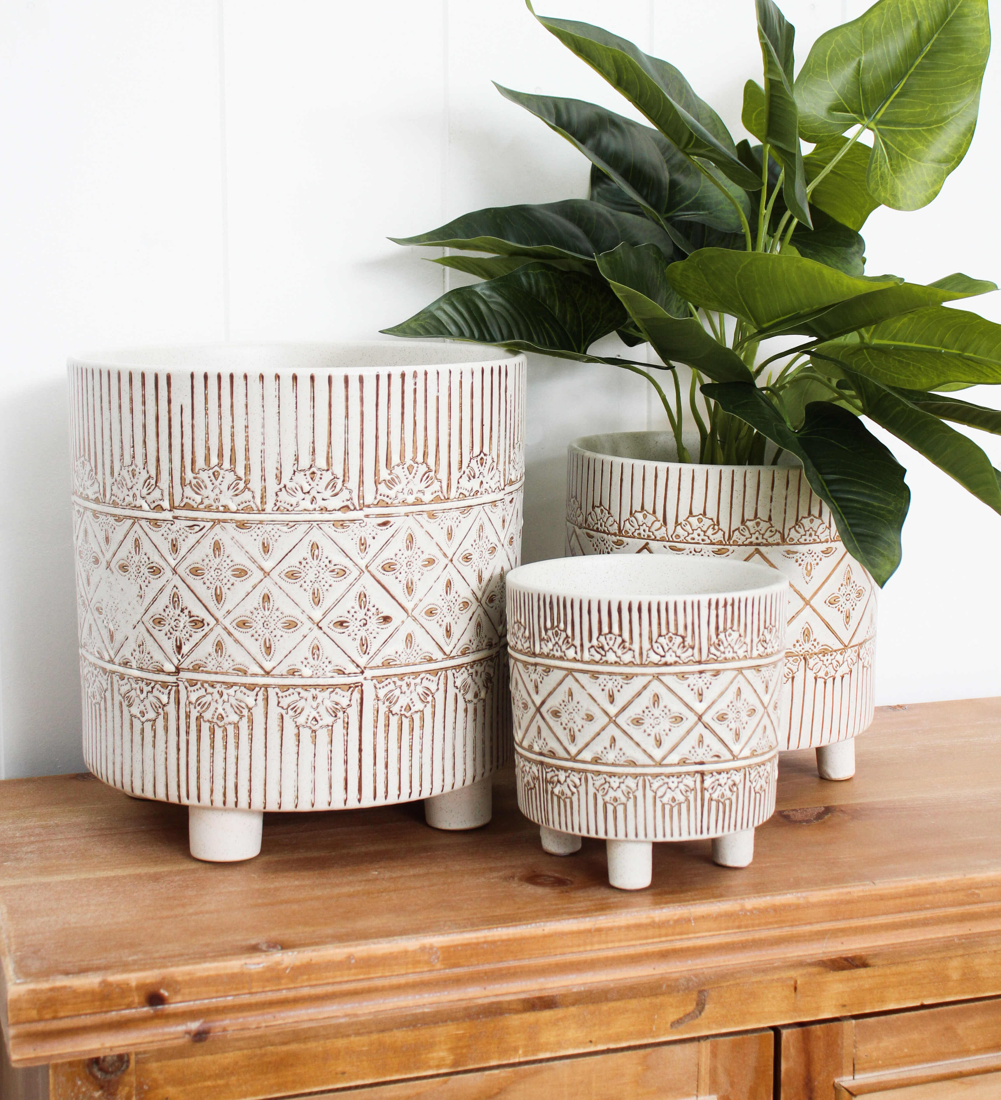 Planter Aztec Nat XL