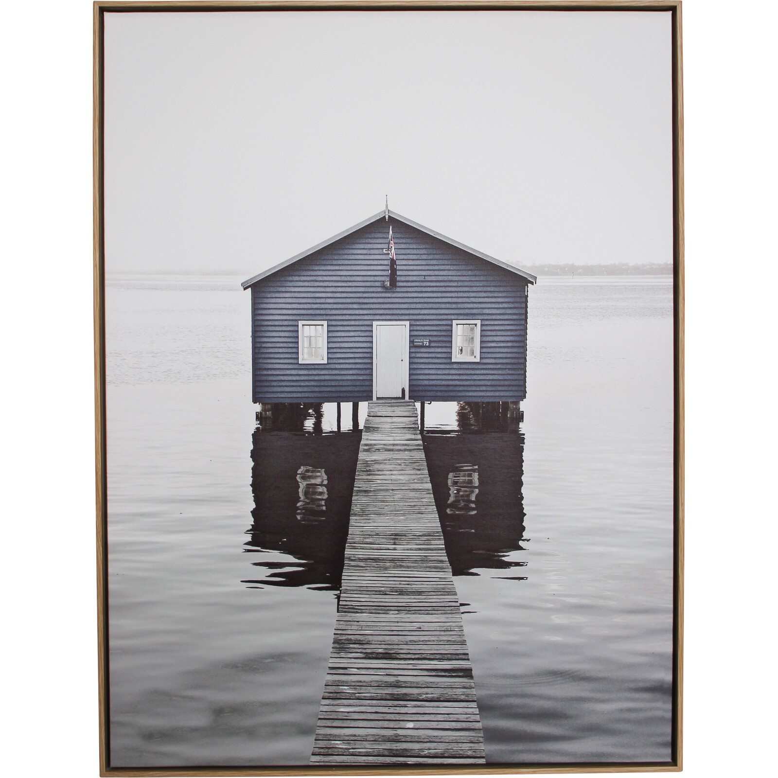 Framed Canvas Lake House
