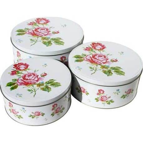 Cake Tin Rose Script Set/3