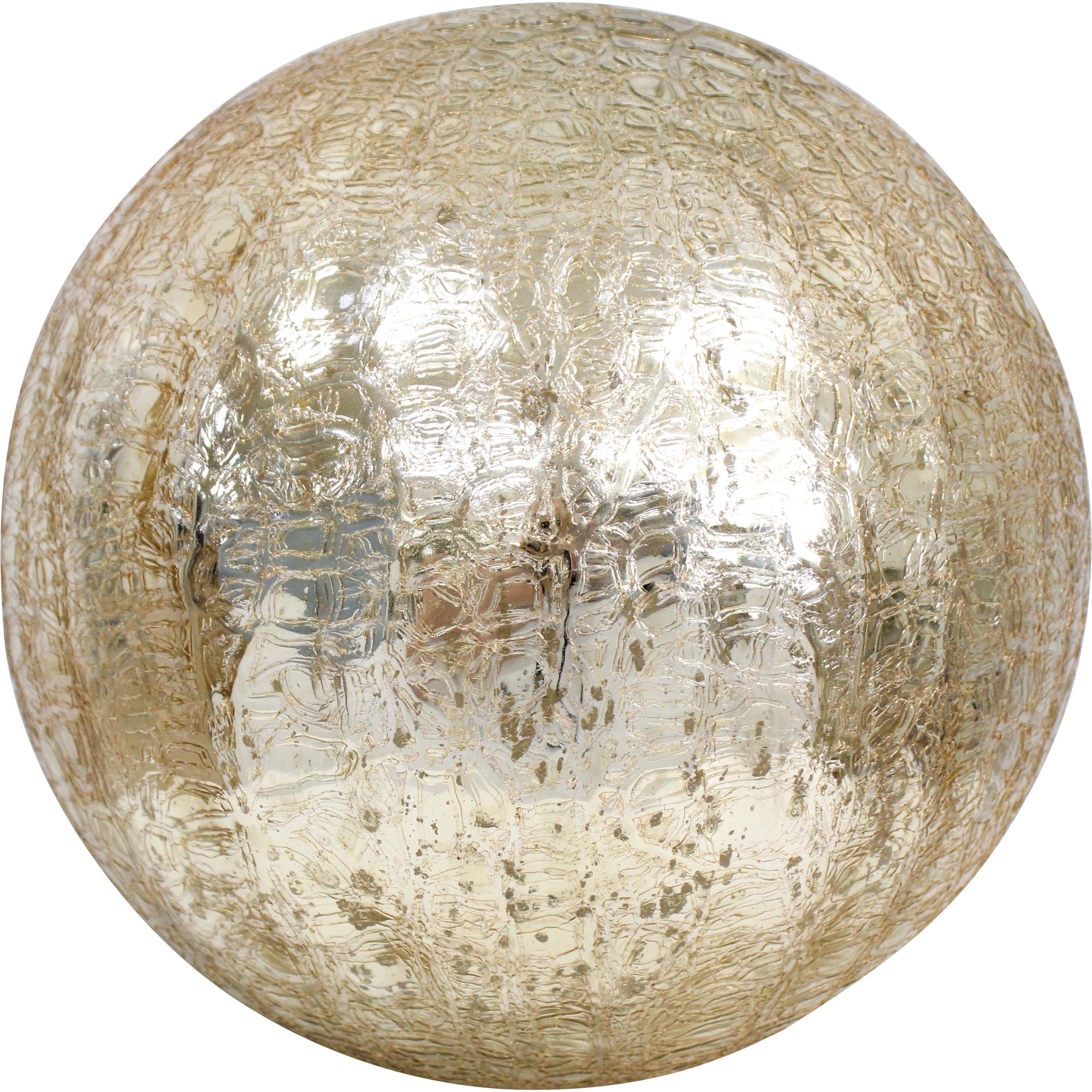 Glass Ball Nougat Crackled LED XL