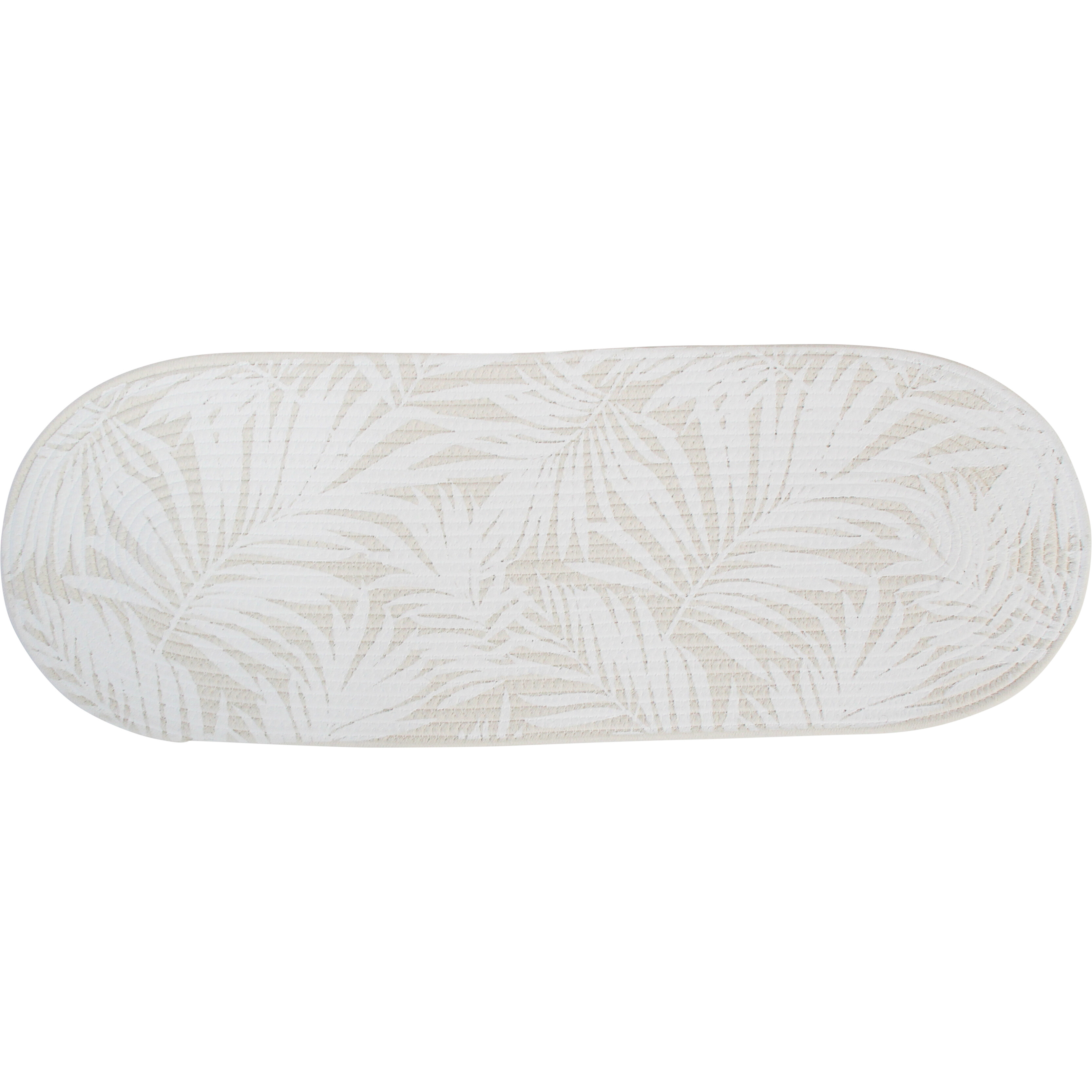 Table Runner Leaf White