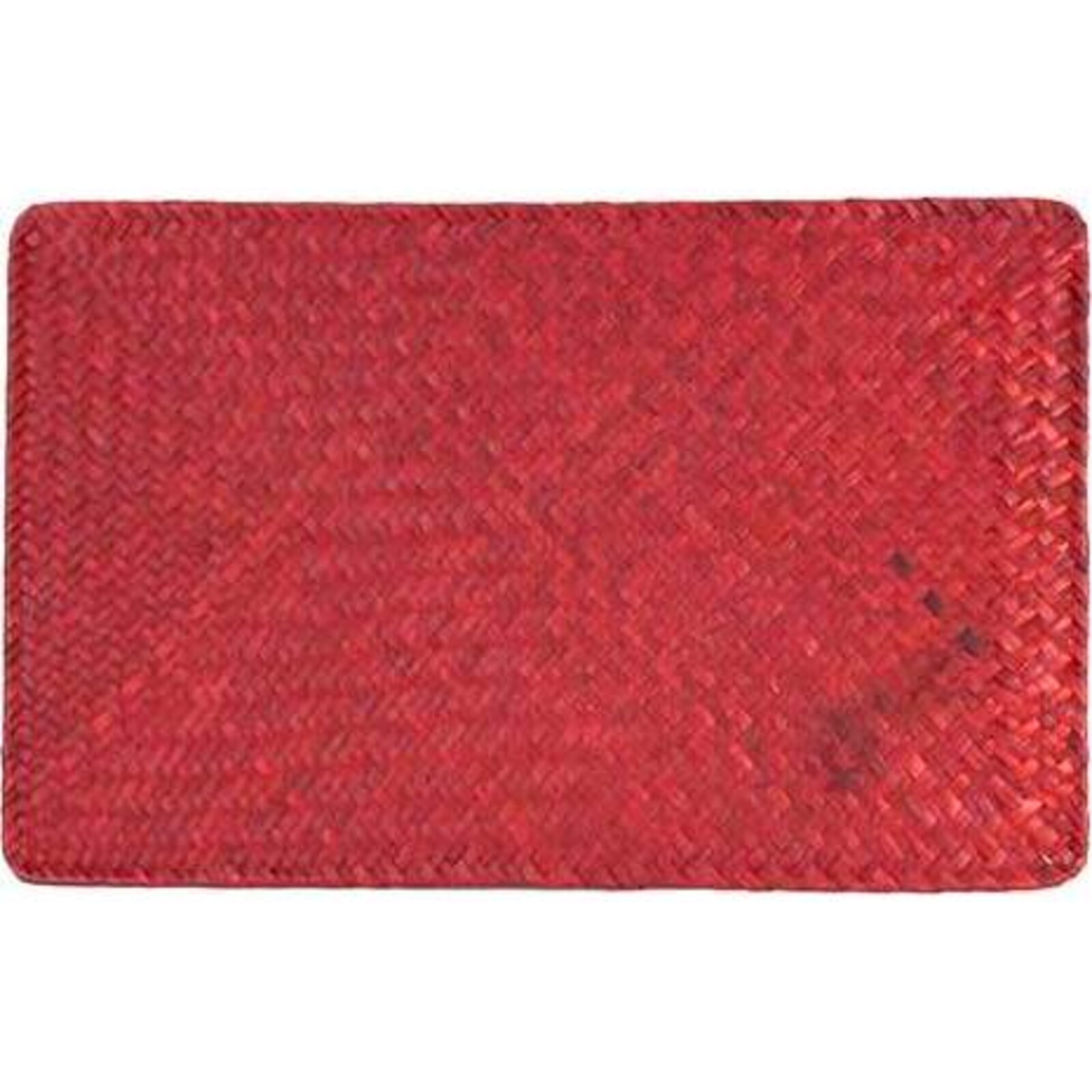 Placemat Long Weave Red