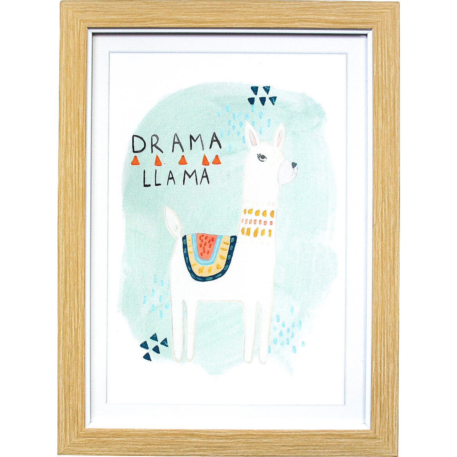 Framed Print Drama Llama