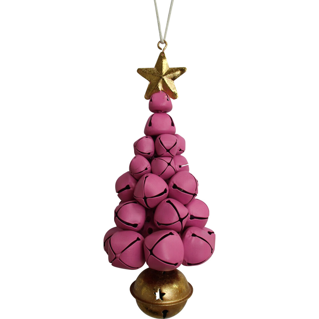 Hanging Bell Christmas Tree Fuchsia