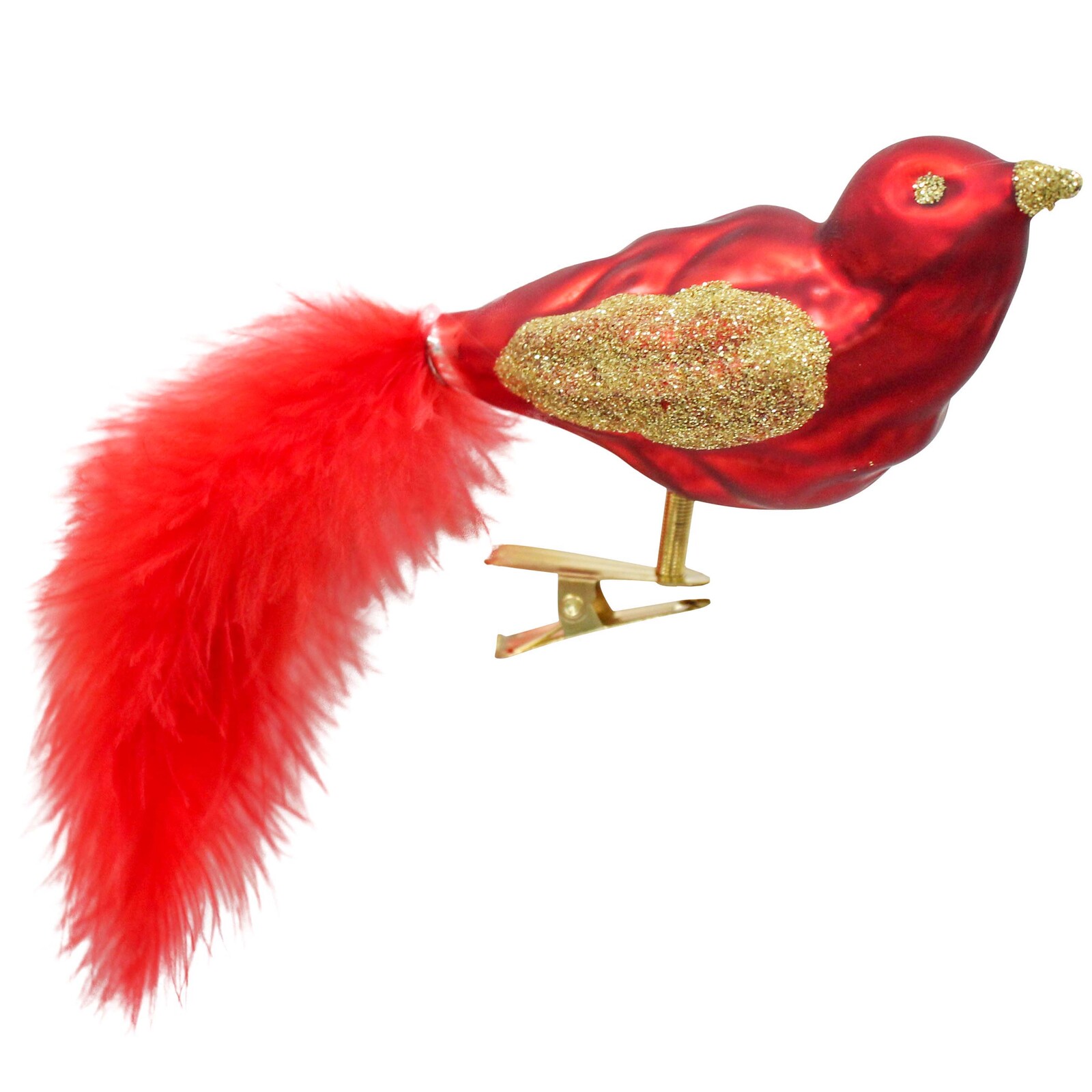 Glass Clip Bird Rouge
