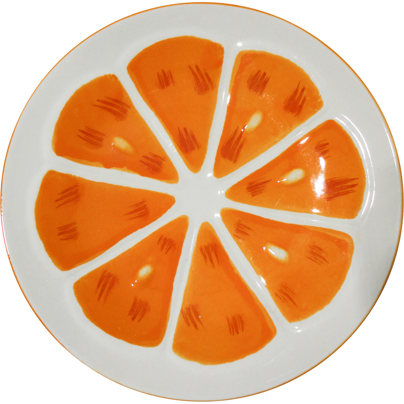 Plate Orange Burst