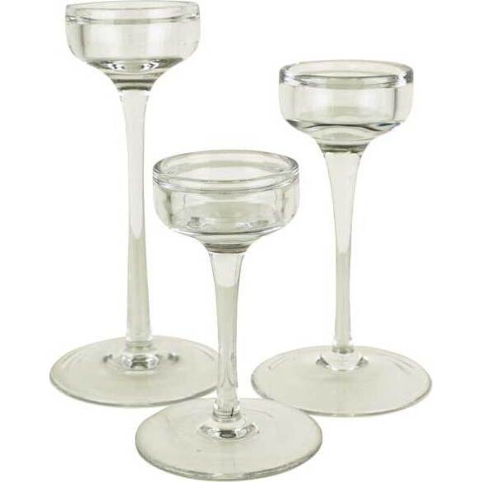 Candleholder Fino Clear S/3