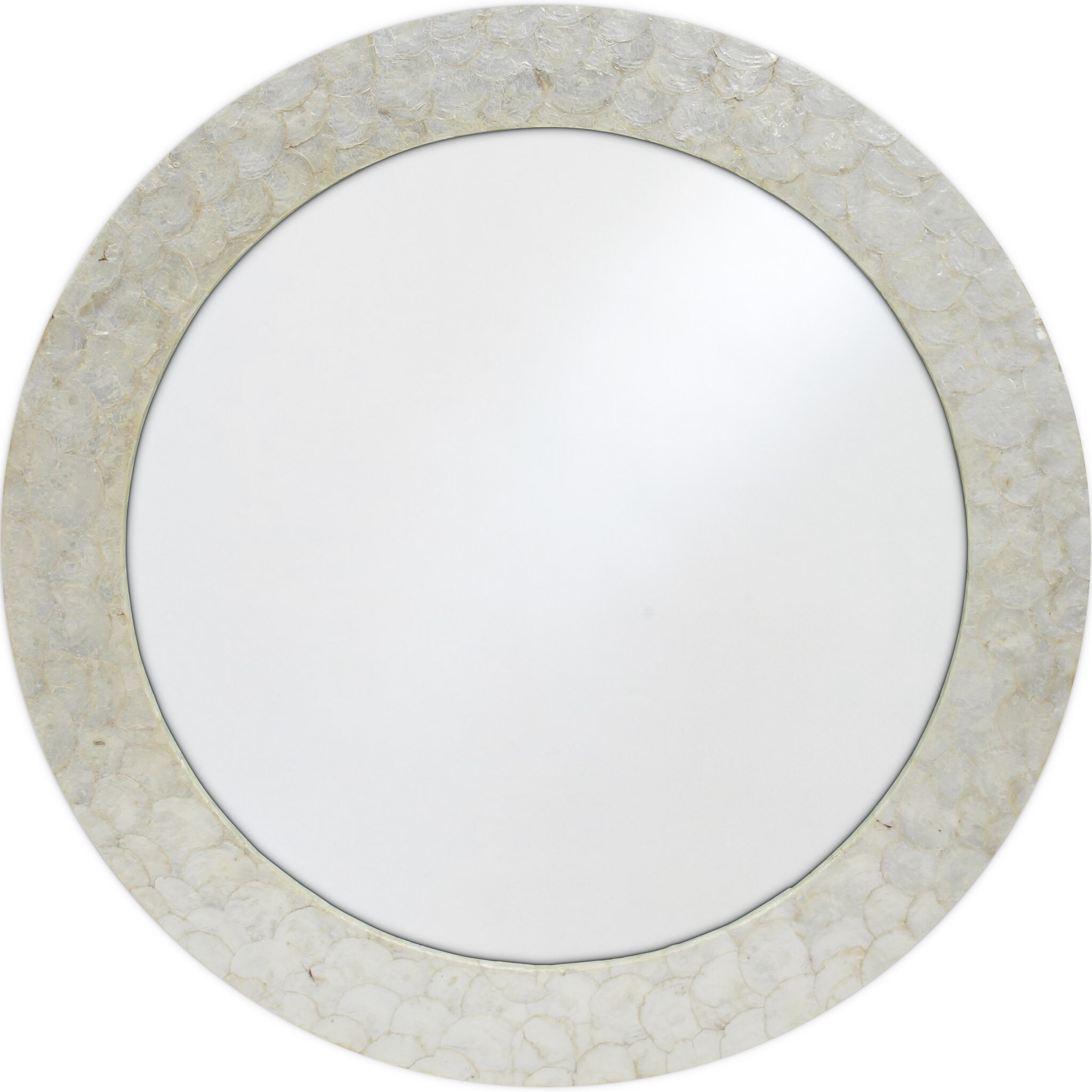 #Mirror Round Ivory