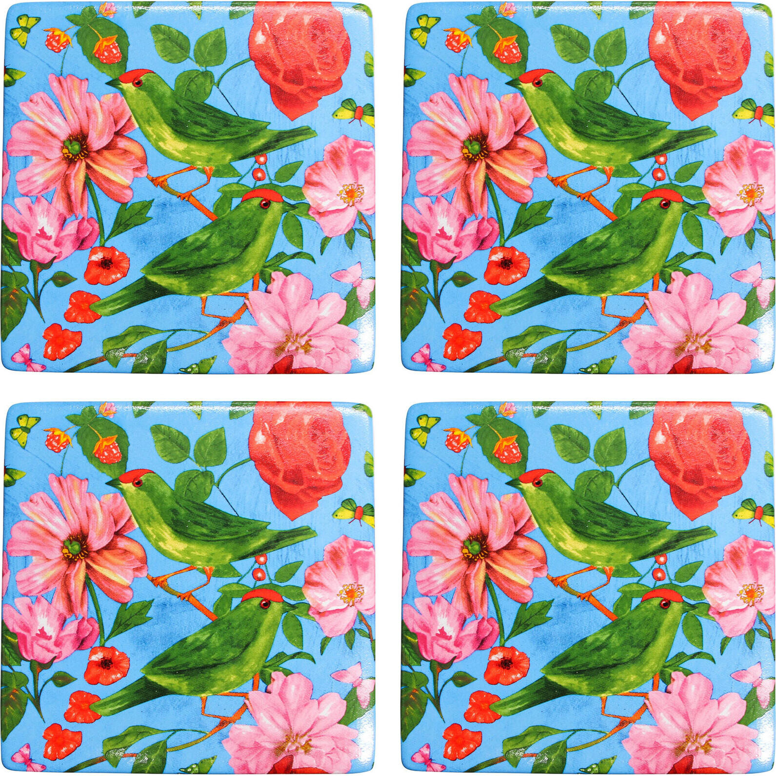 Coasters Rose S/4