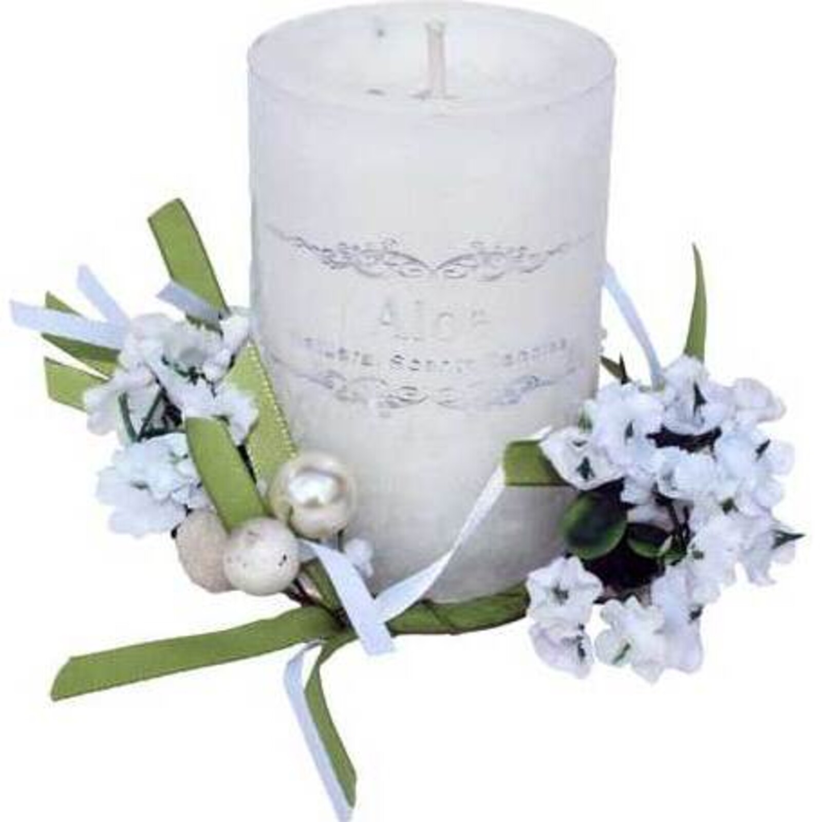 Candle White Flower Ring