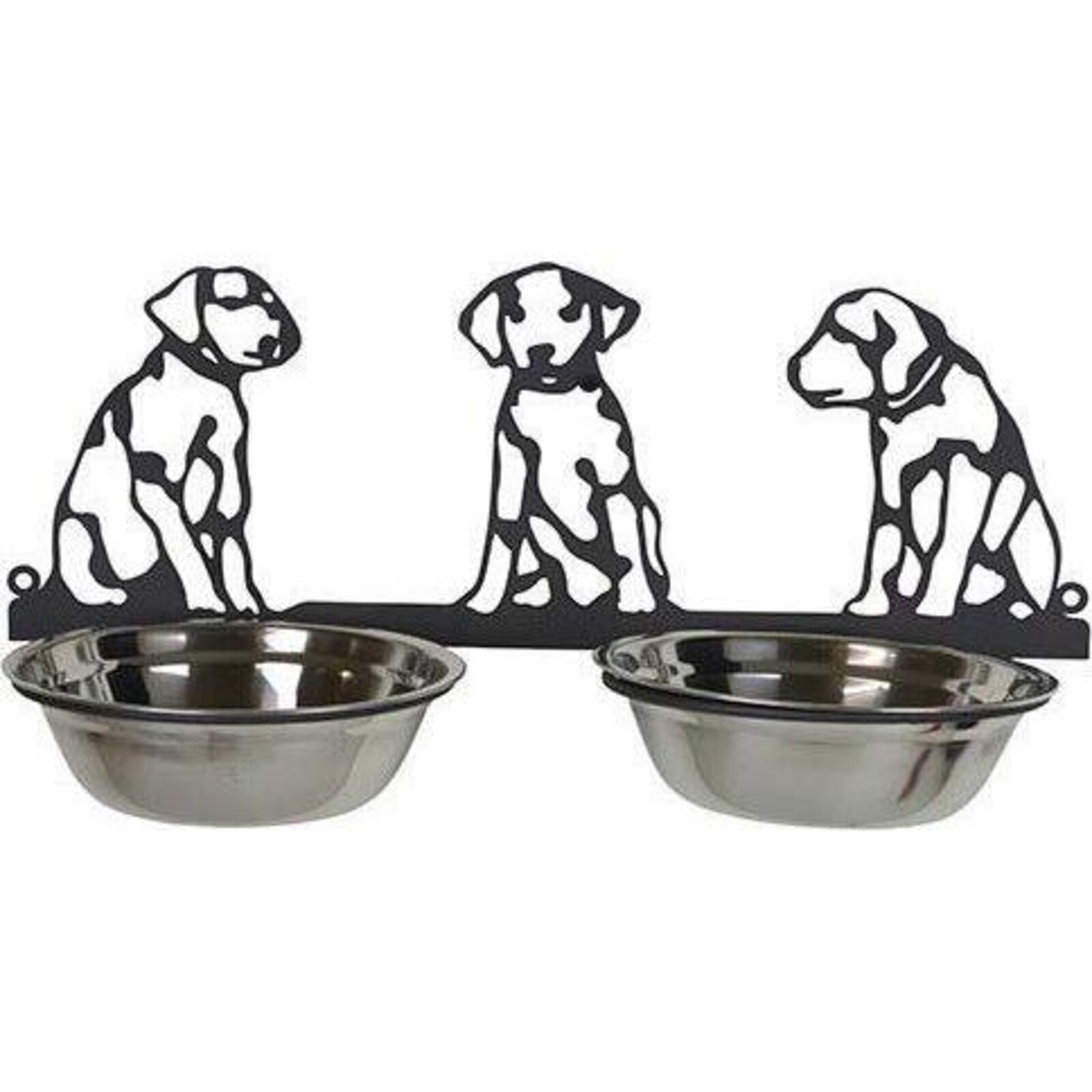 Dog Bowl Sitting Dogs