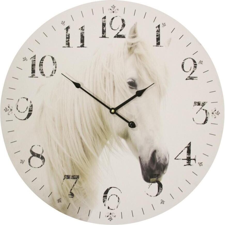 Clock White Horse