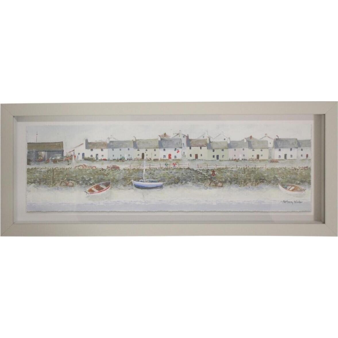 Framed Print Beach Cottages 1