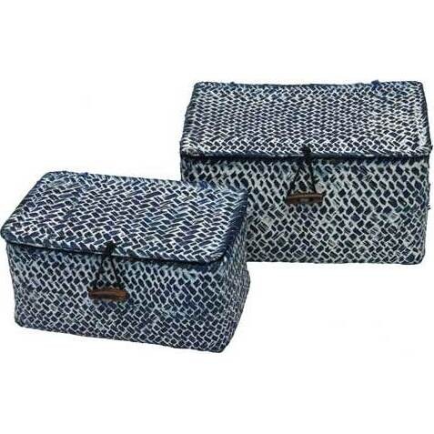 Woven Box Small Bluewash S/2