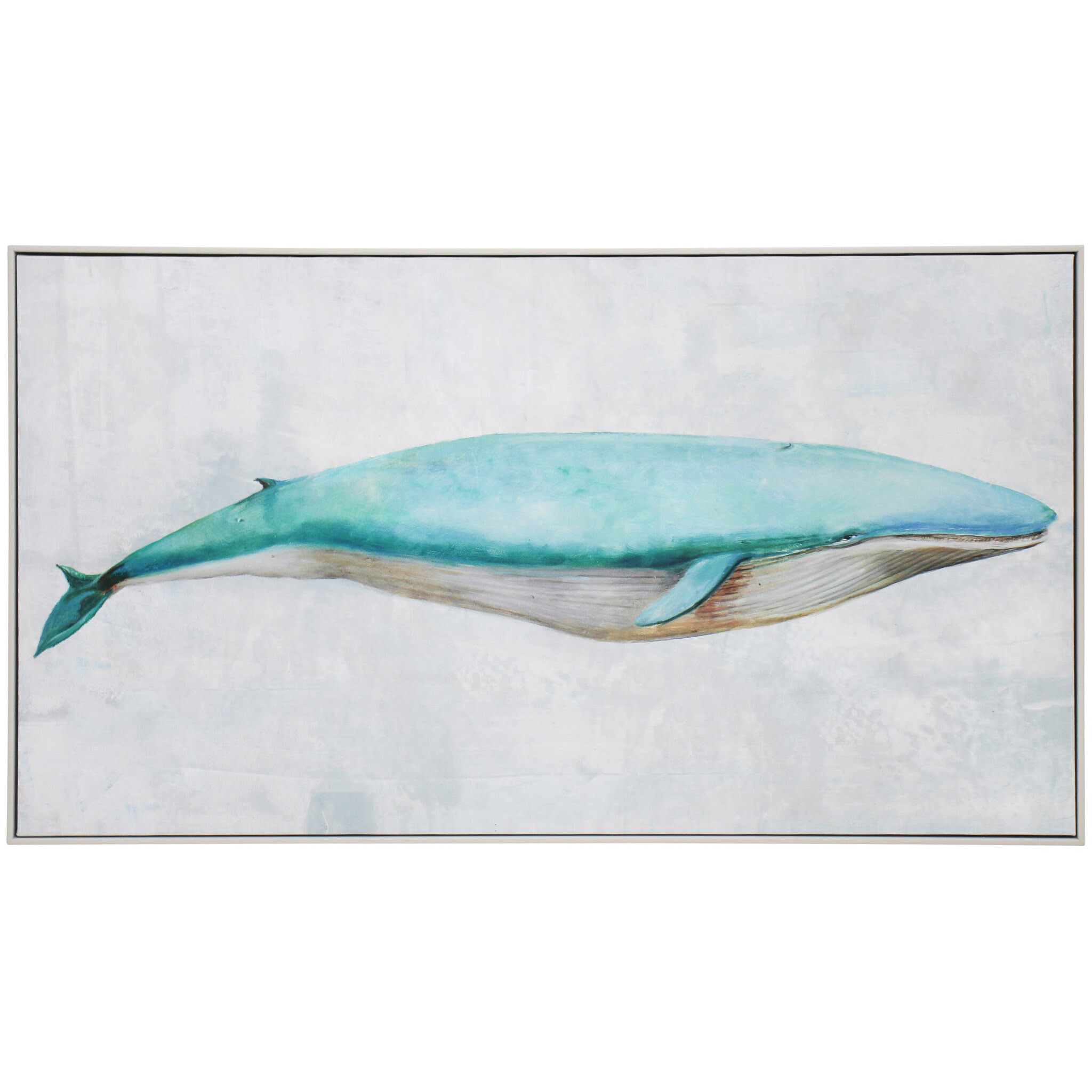 Framed Canvas Whale