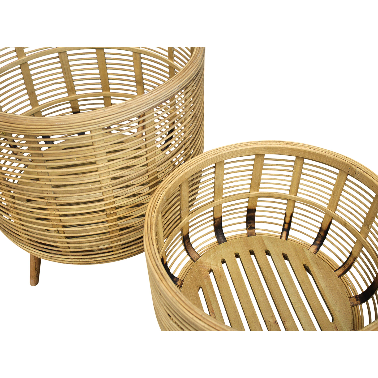 Bamboo Planter S/2 Natural