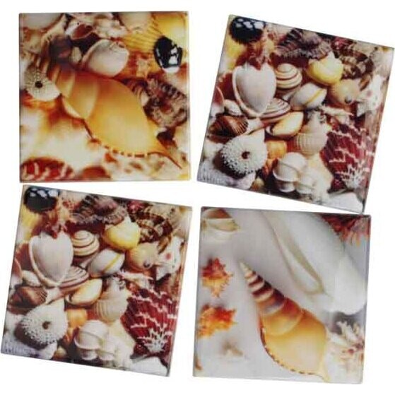 Coasters - Bright Shells - set 4