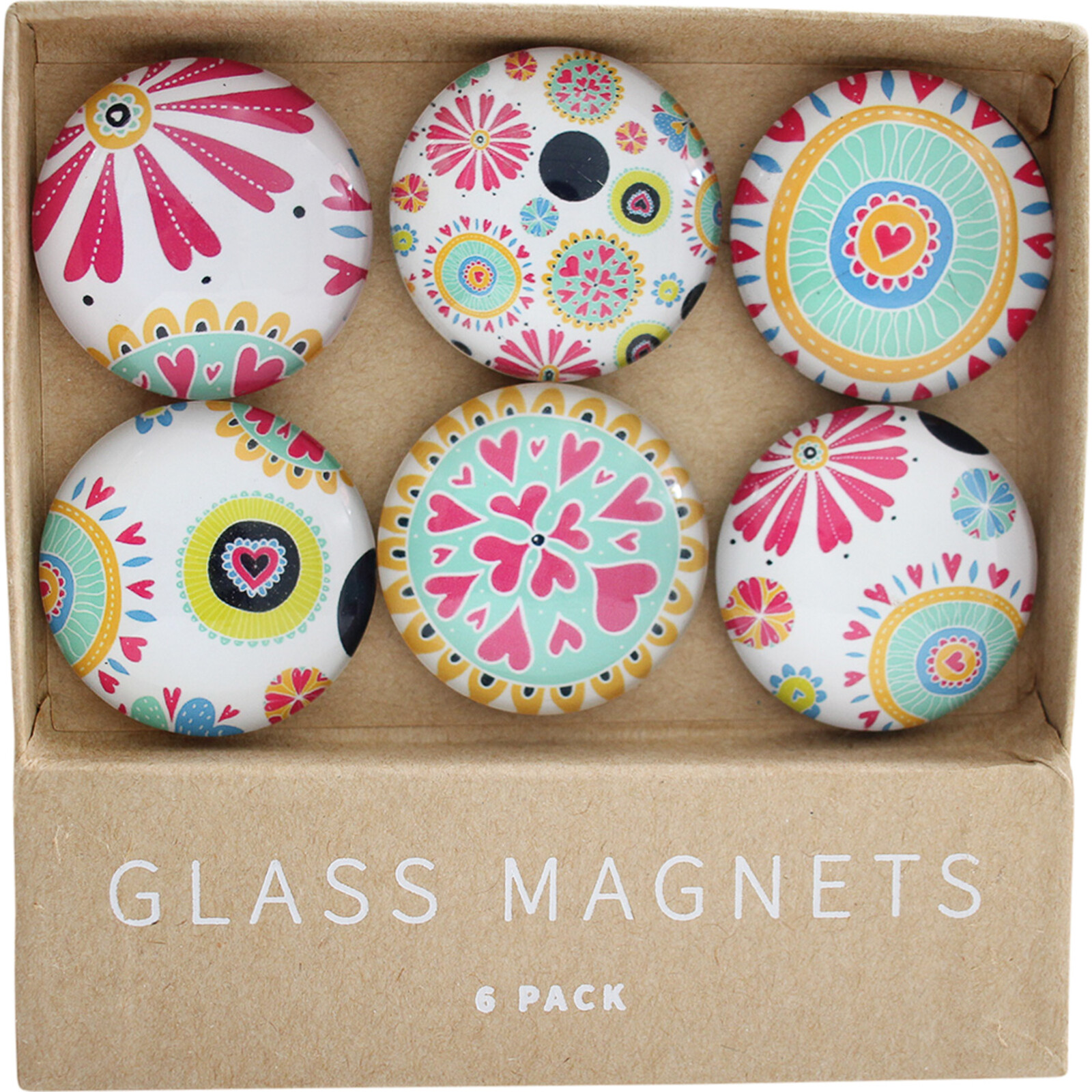 Glass Magnets CarnivalS/6