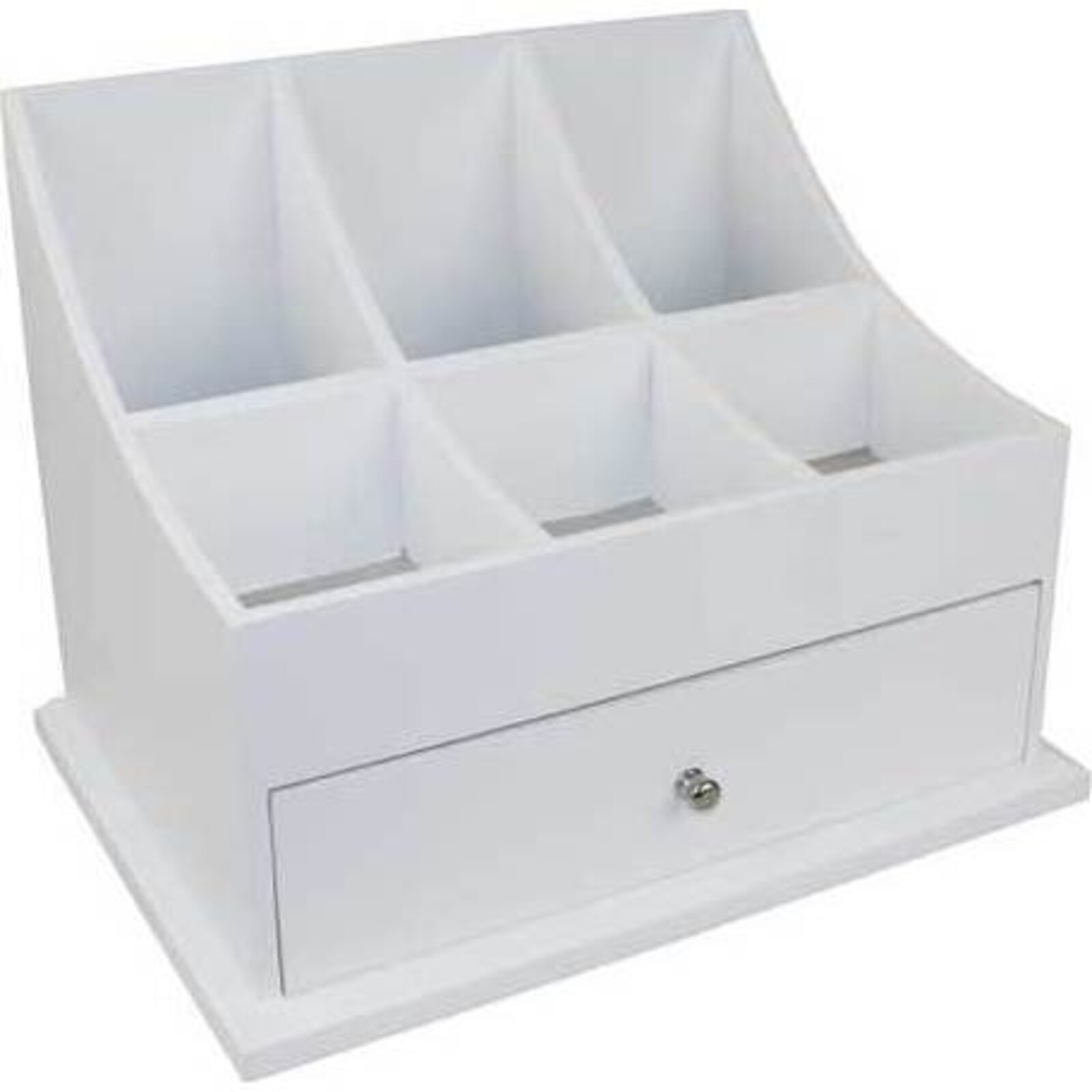 Open cabinet one drawer white