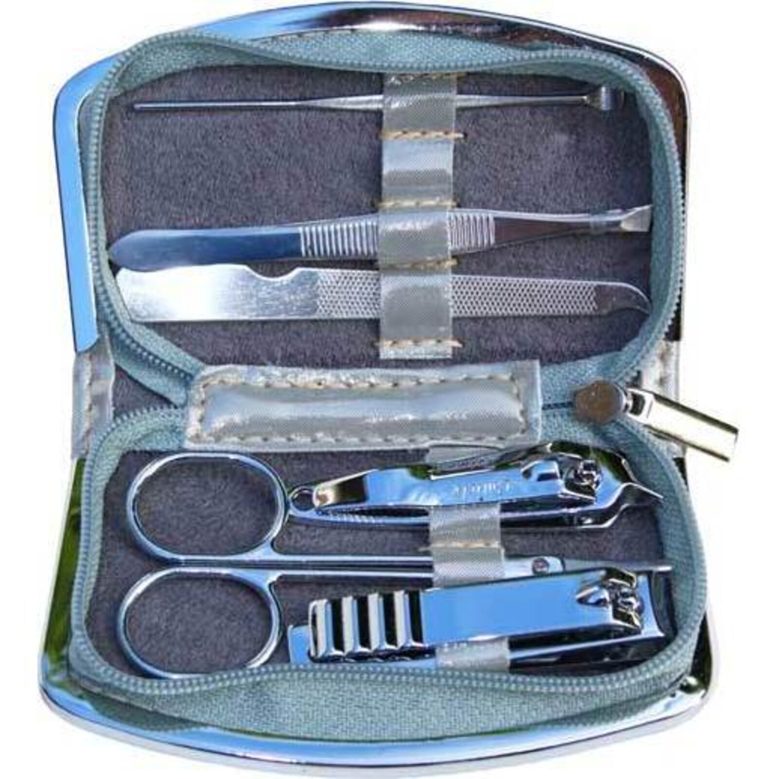 Manicure Case Silver Sheen