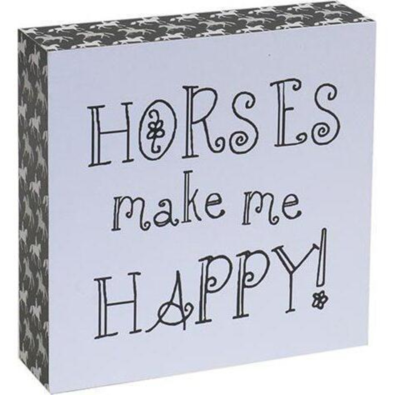 Standing Sign Horses Happy