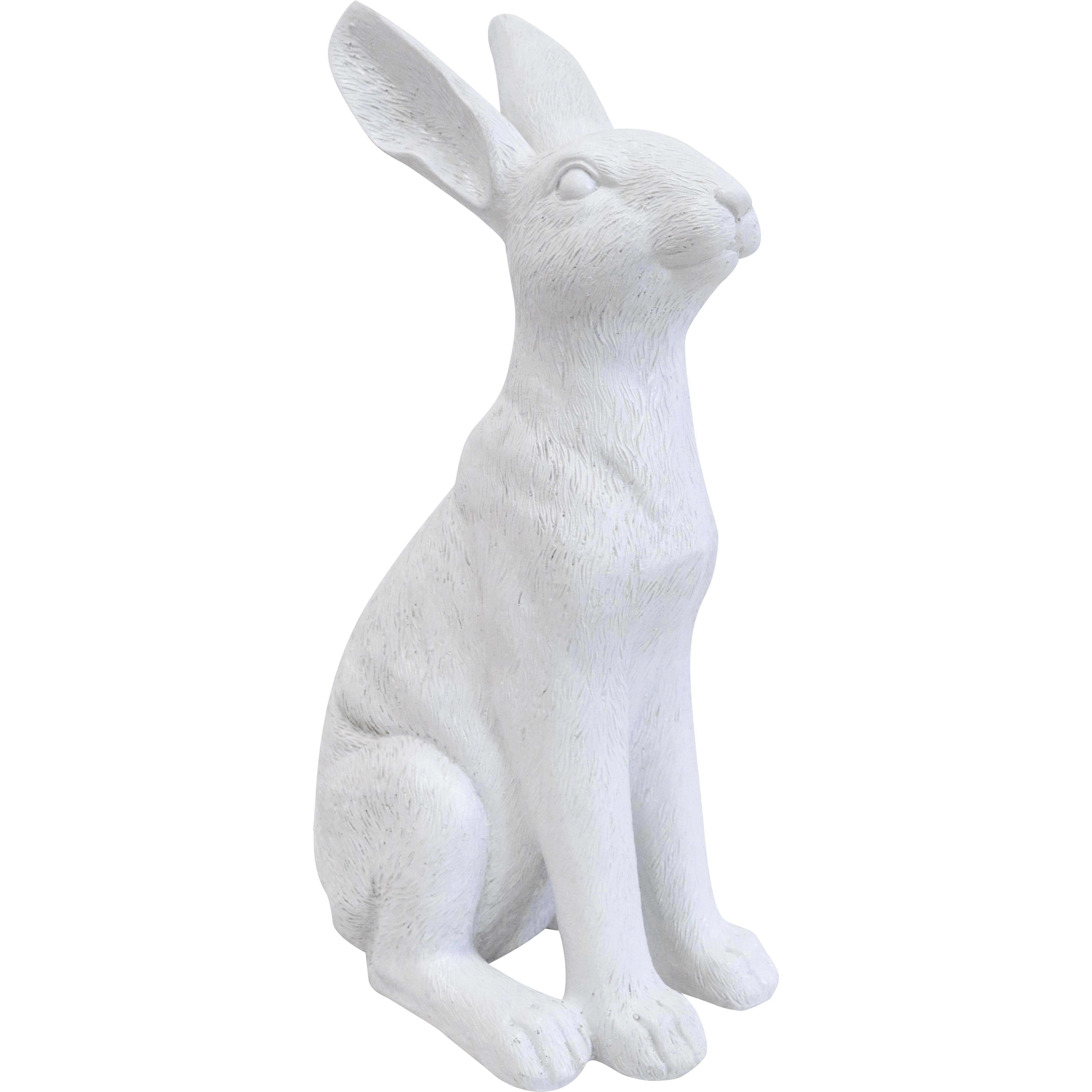 Sitting Hare White Med