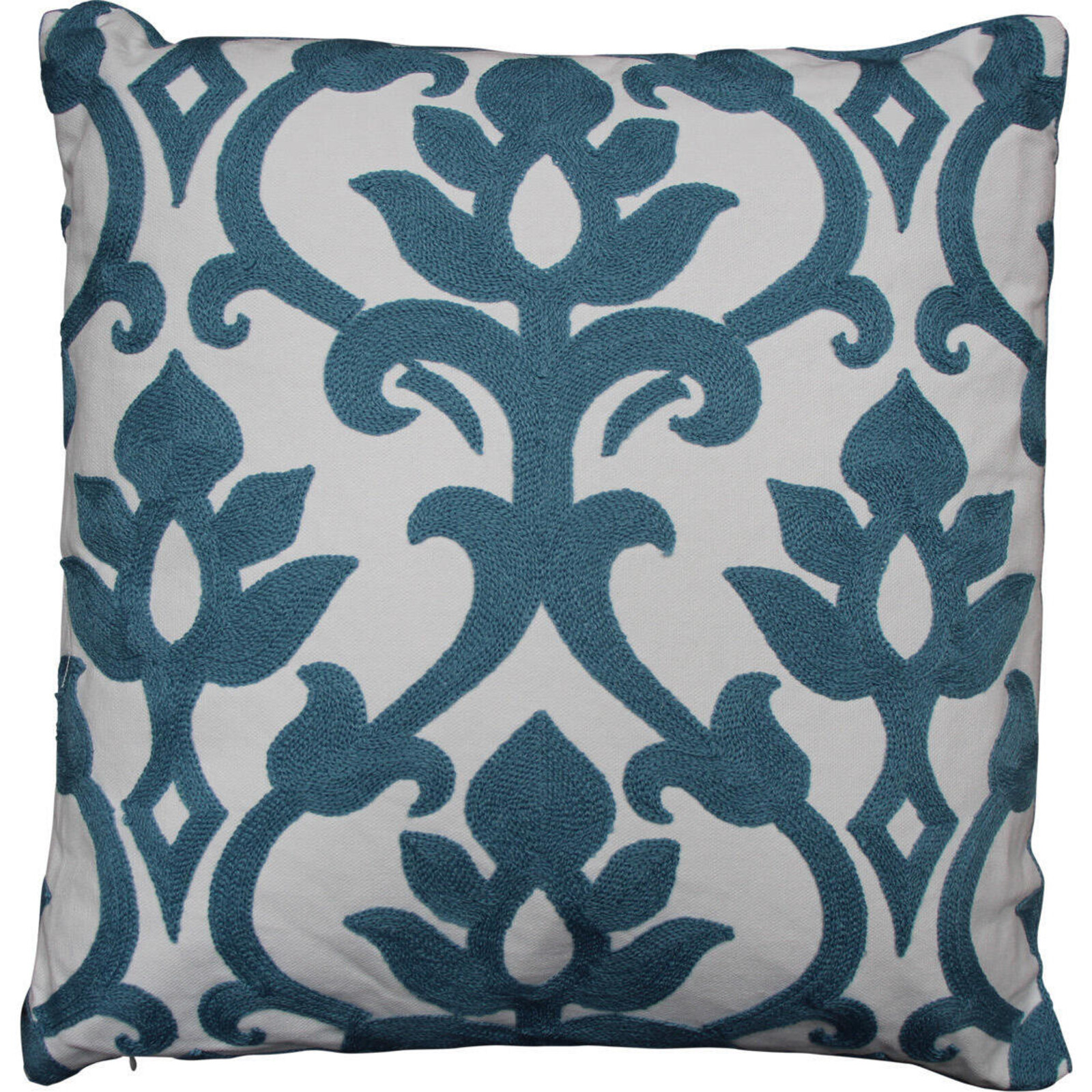 Cushion Fleur Blue Embroid