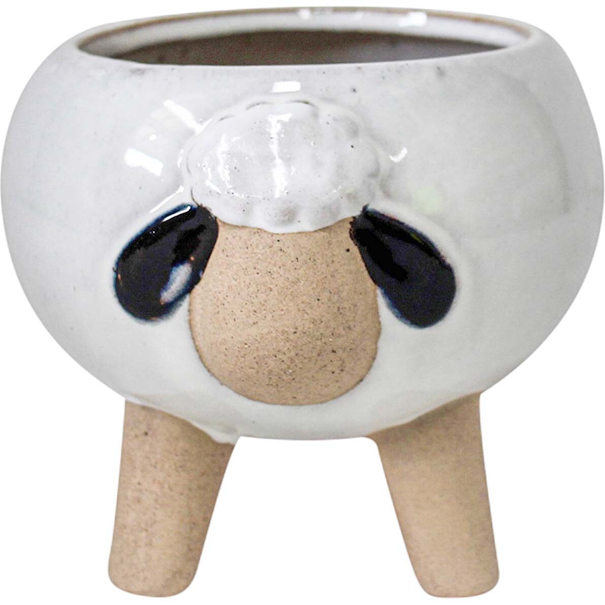 Planter Sheep Tuft Black