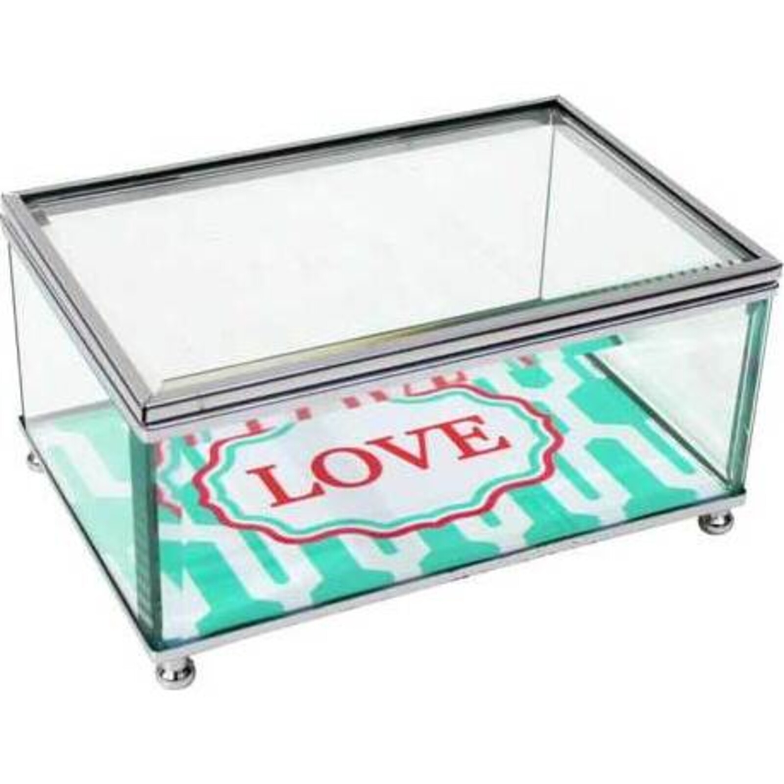 Glass Box in Mint - Love