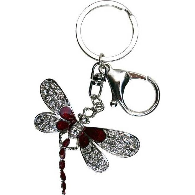 Keyring Red Dragonfly