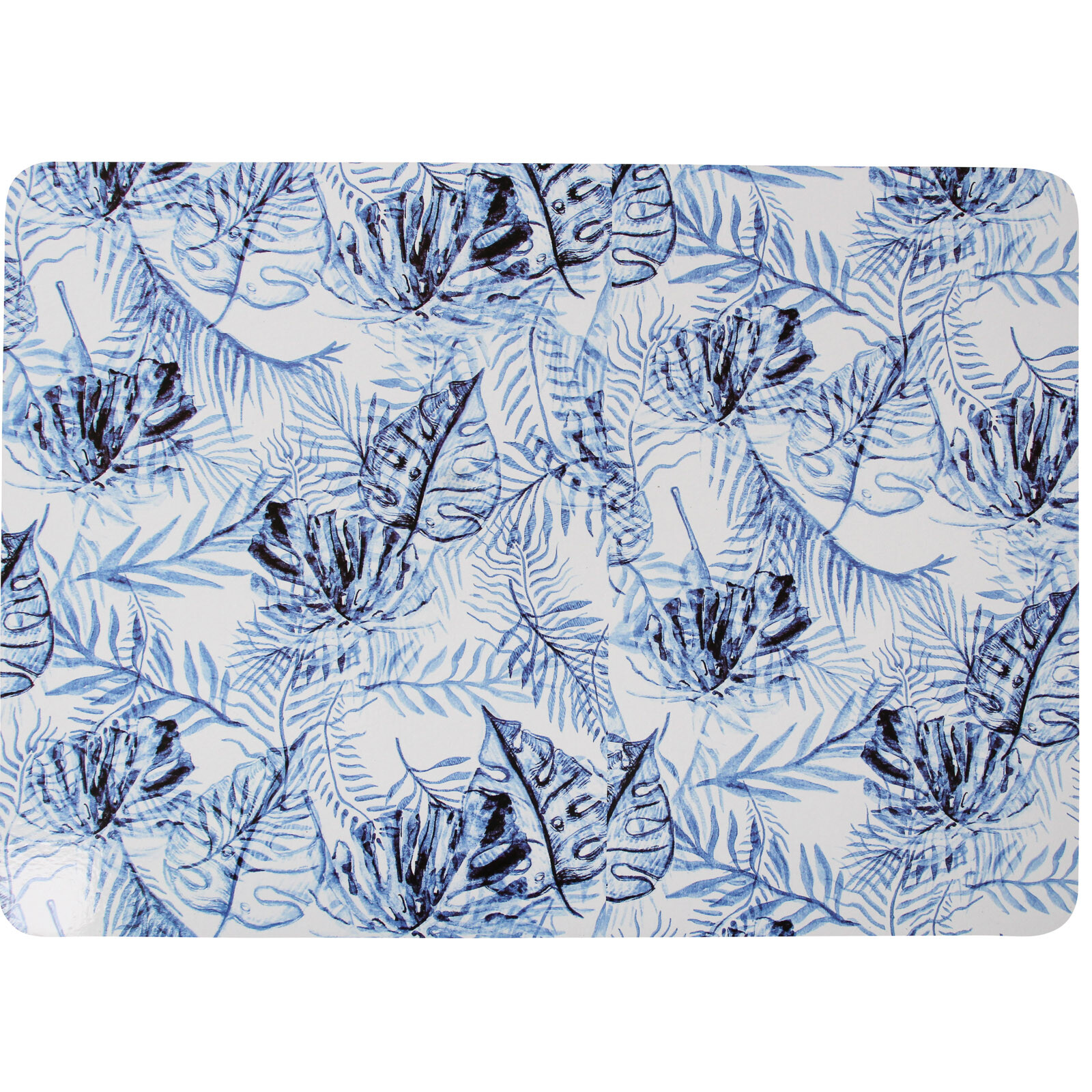 Placemat Blue Leaf Tropics S/4