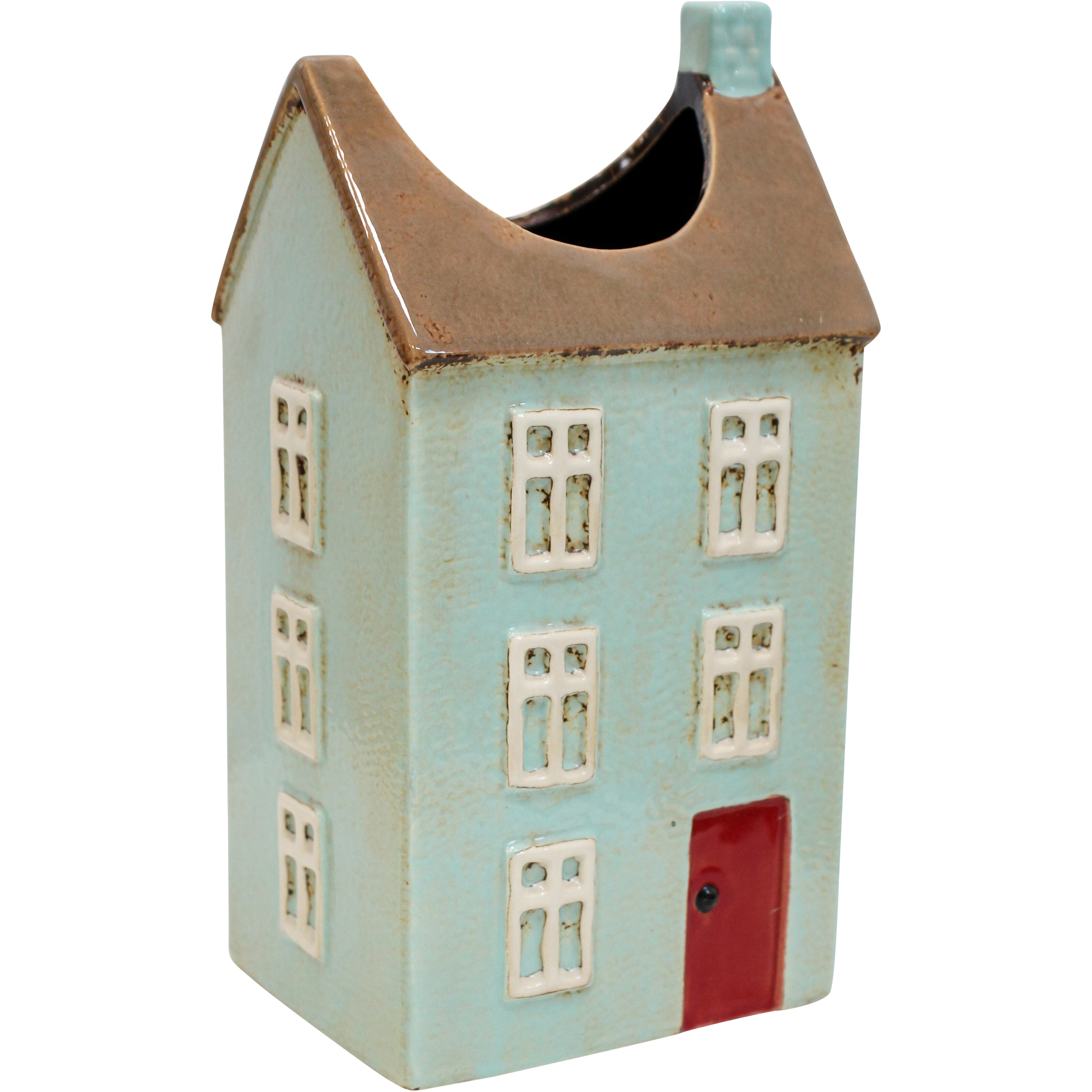  Village House Aqua Vase/Planter