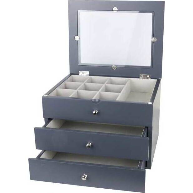 Jewellery Box Large Charcoal