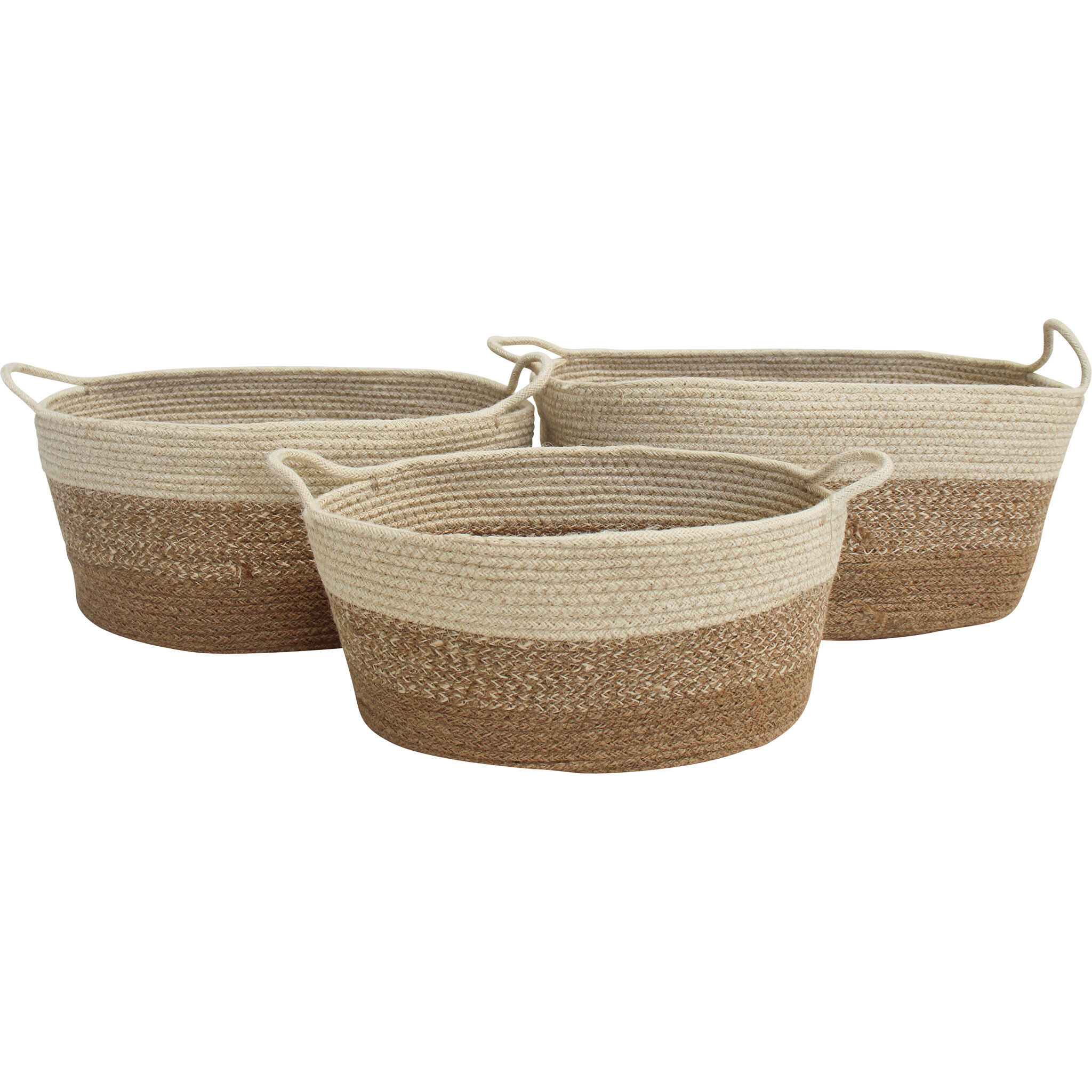 Basket Jute Oval S/3