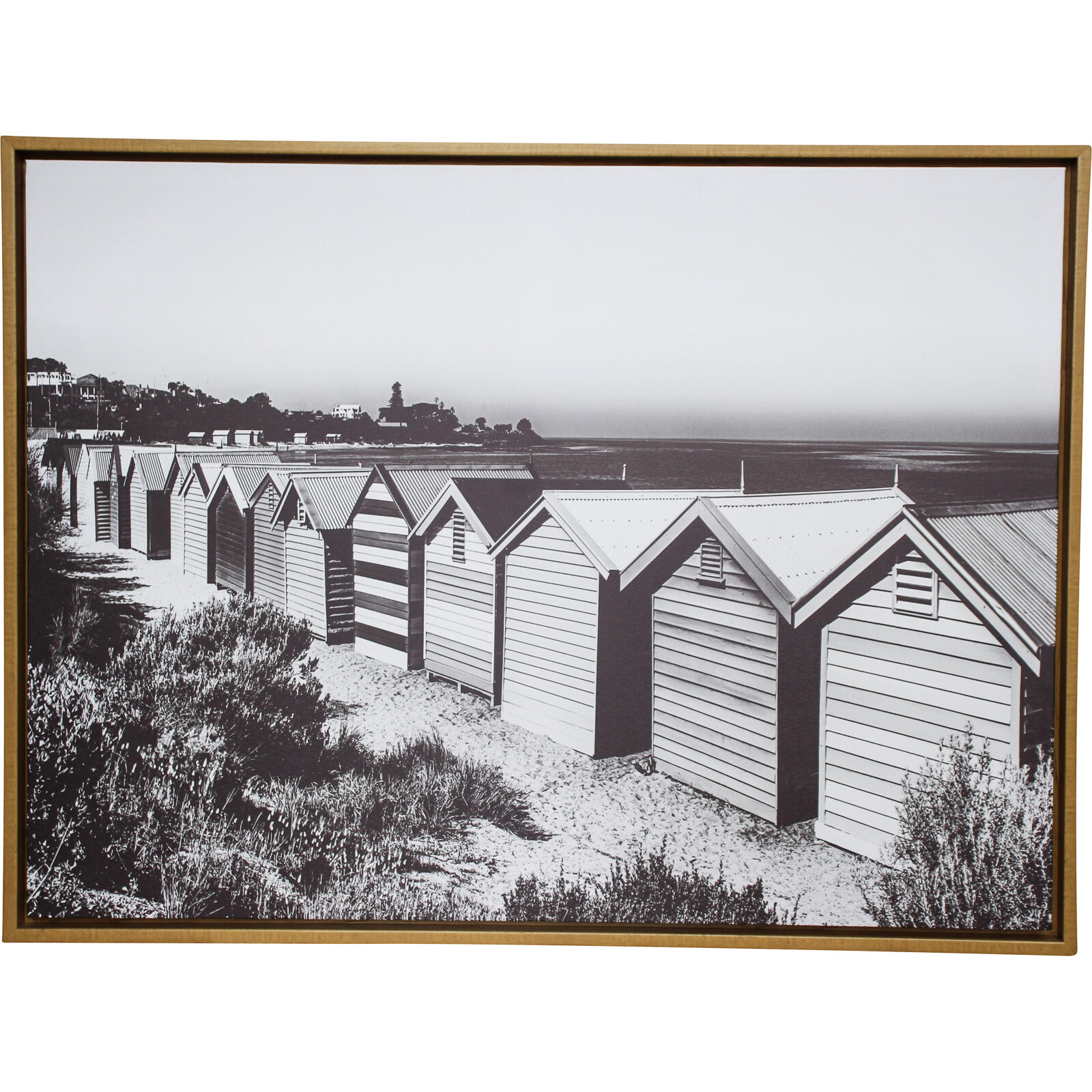 Framed Canvas Brighton Beach