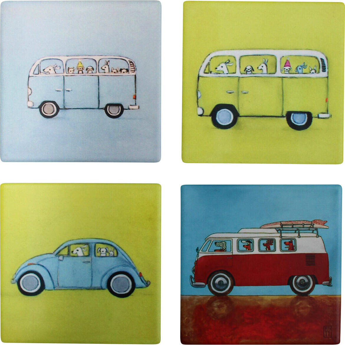 Coasters VW brights Asstd