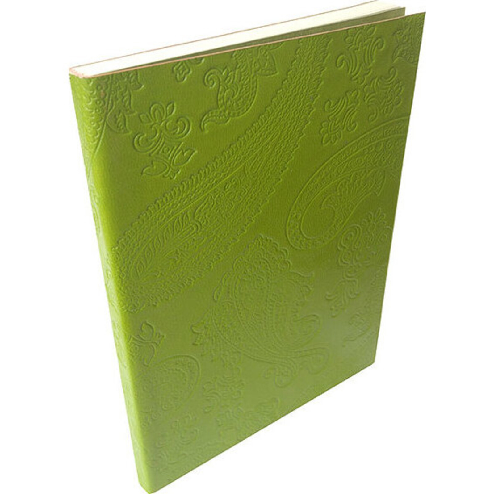 Lime Green Leather Notebook