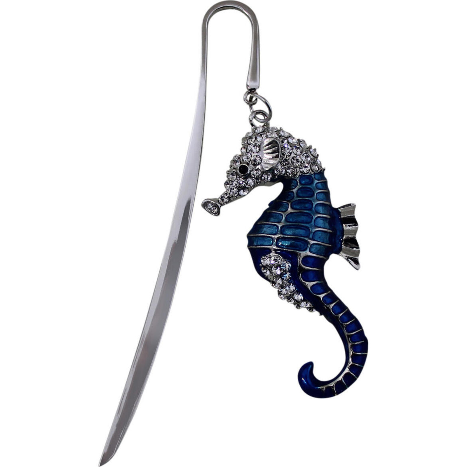 Bookmark Seahorse Blue