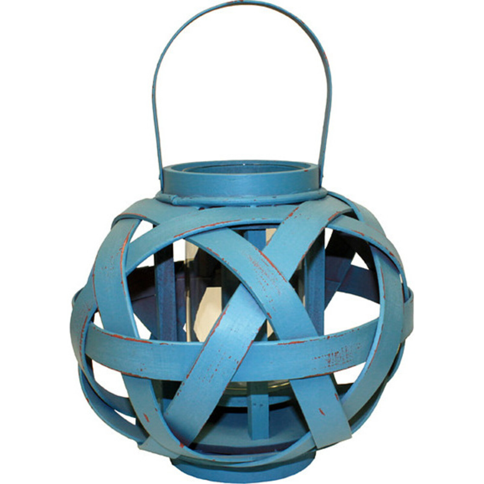 Lantern - Blue Croix Round