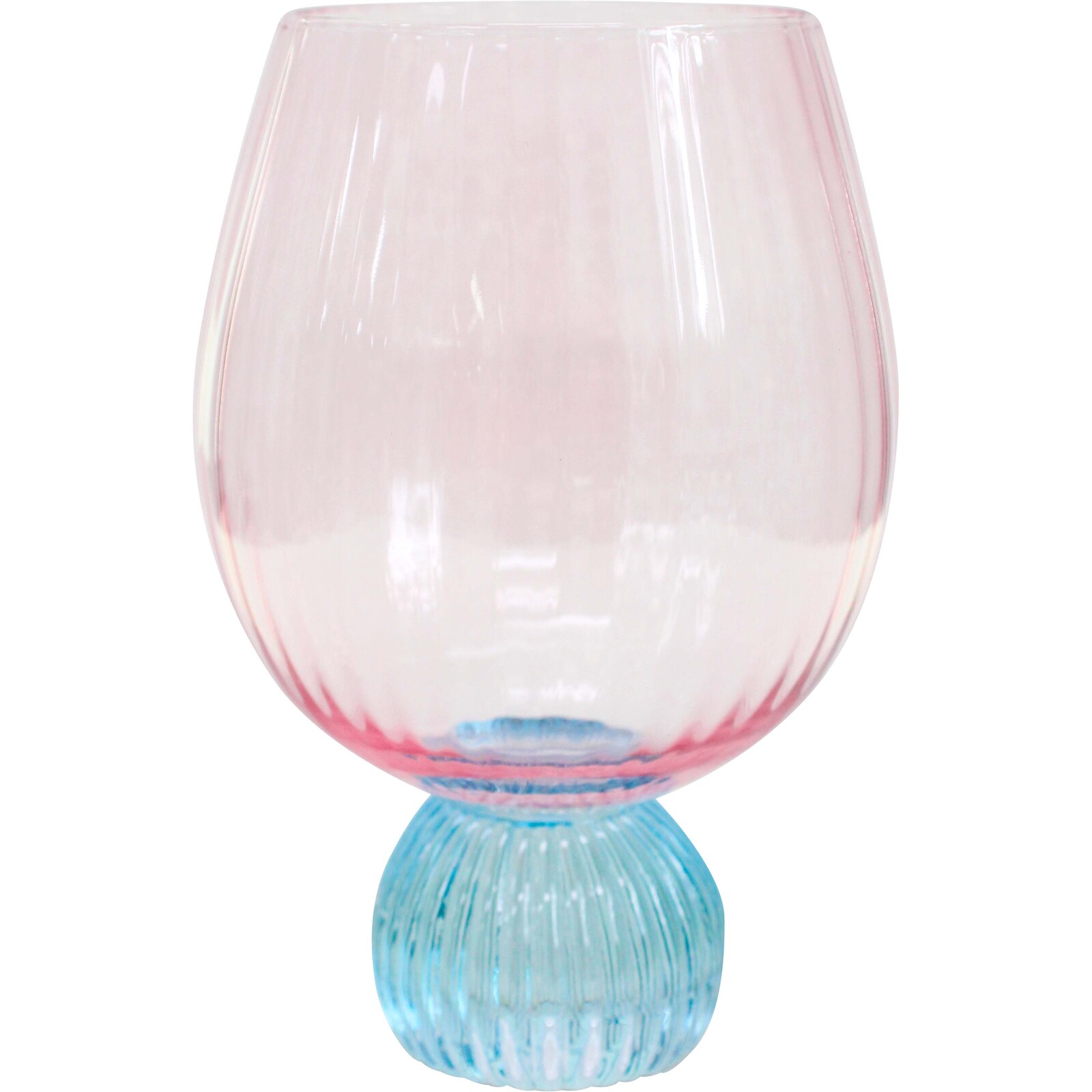 Bubble Ball Glass Pink/Turq