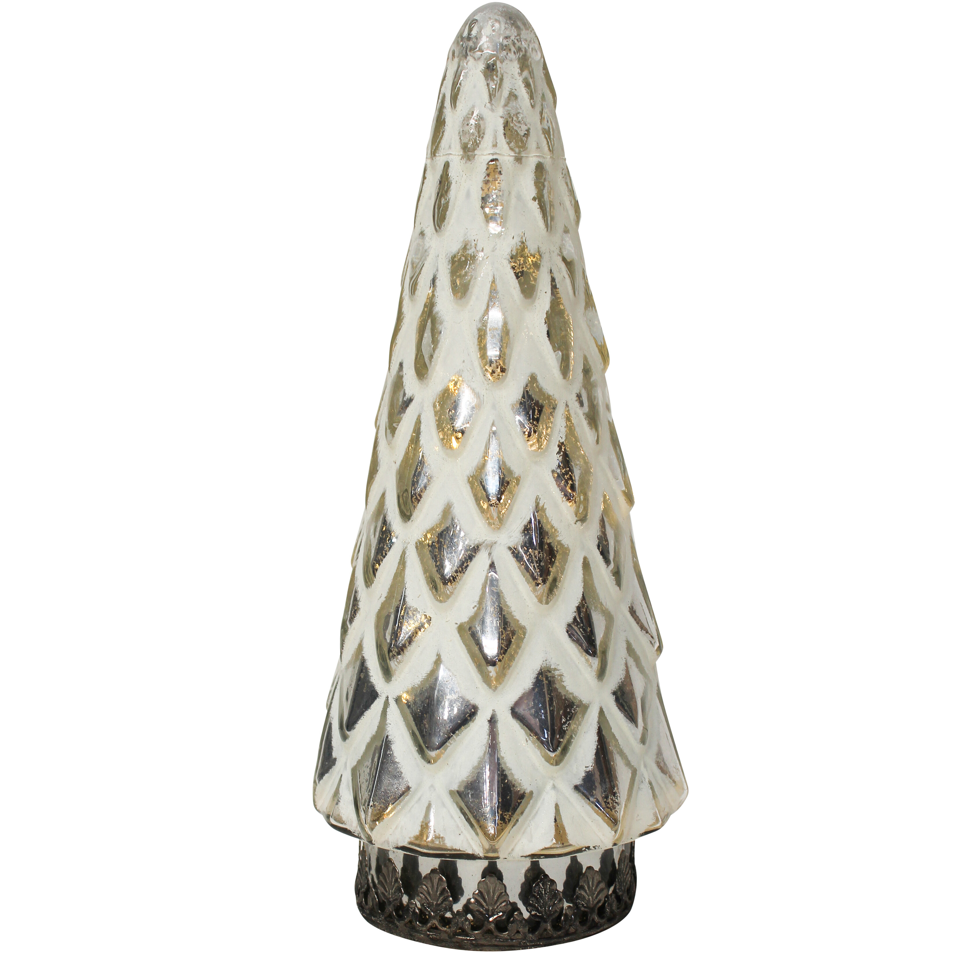 Lantern LED Pine Tree White