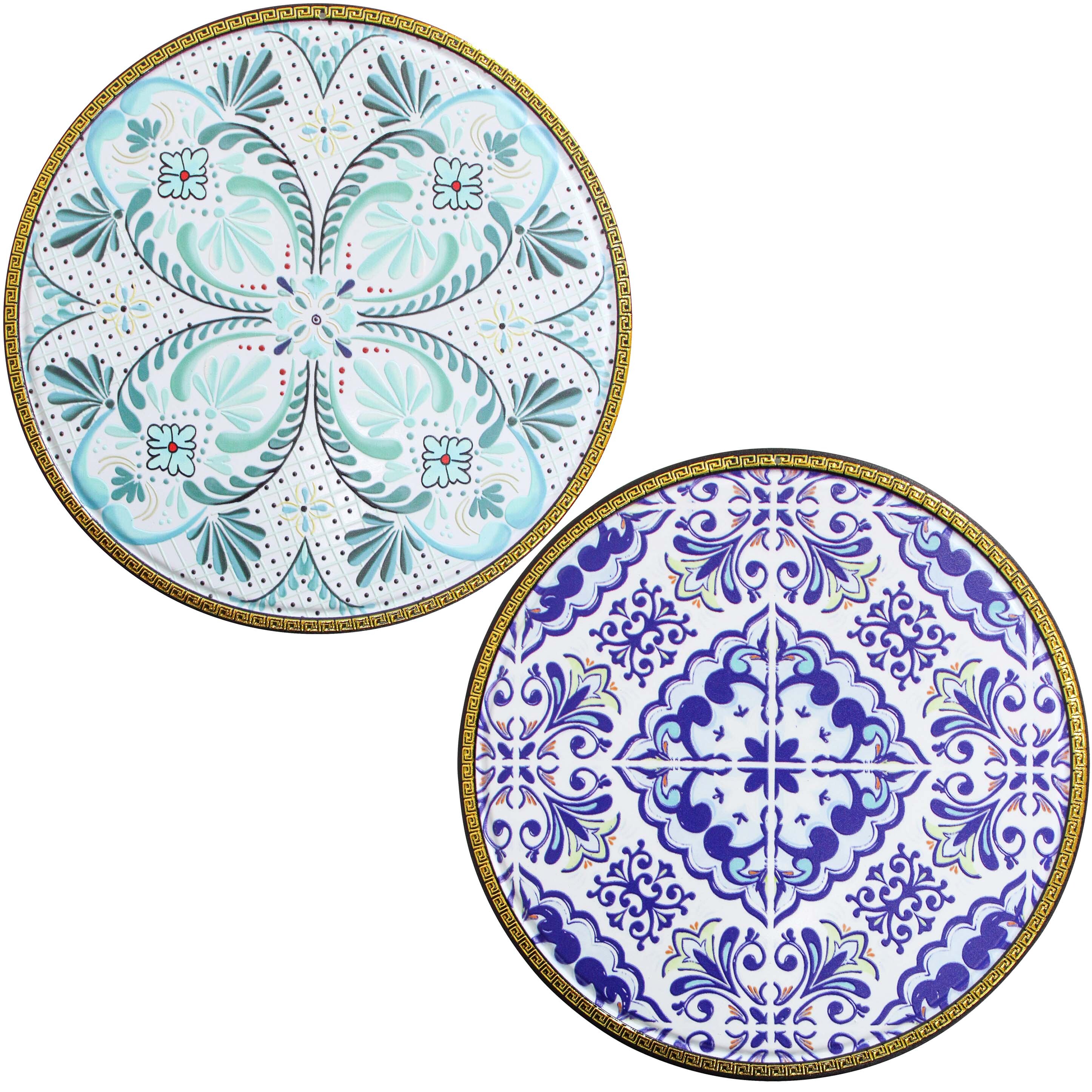 Trivets S/2 Santorini Asstd