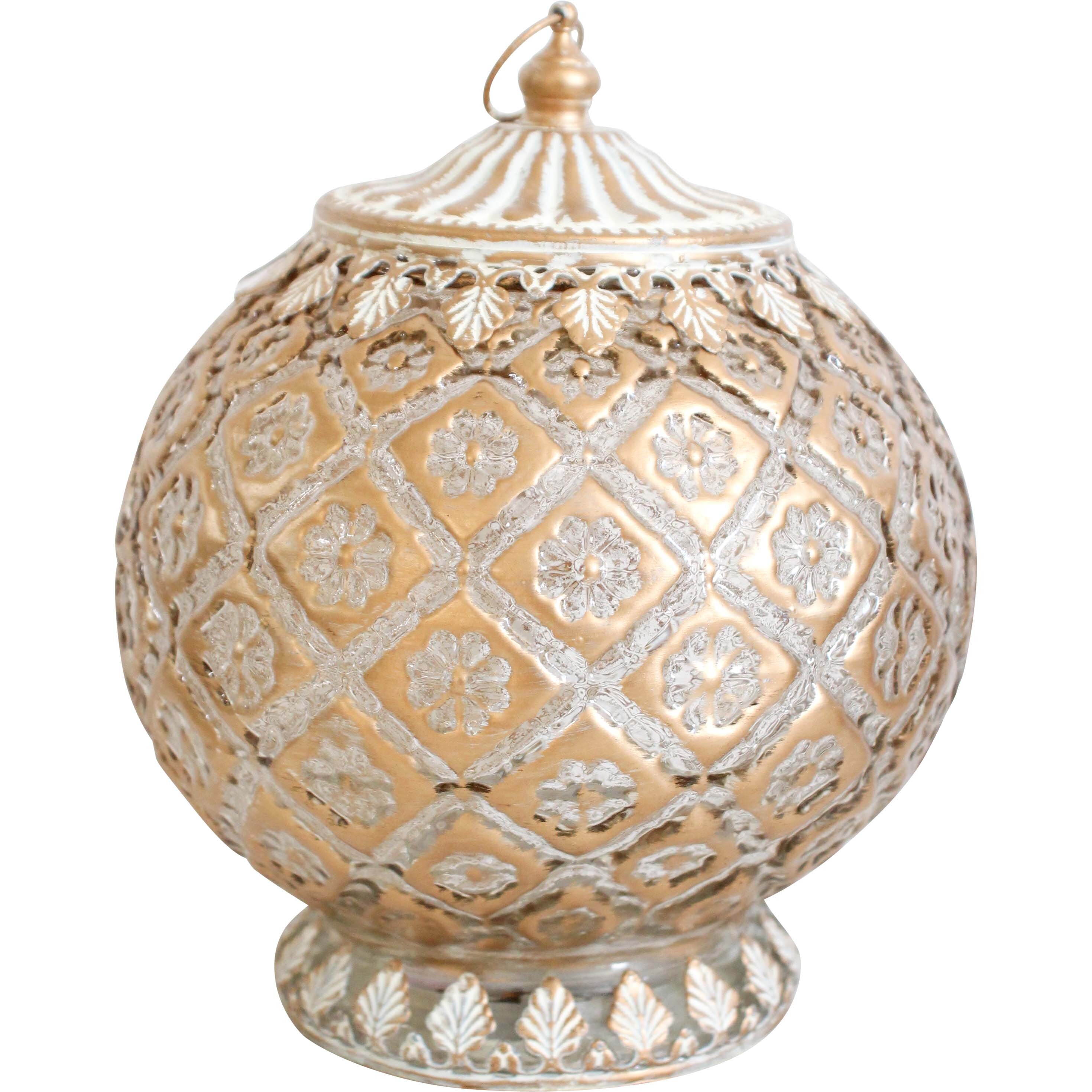 Lantern LED Round Gold/Wash