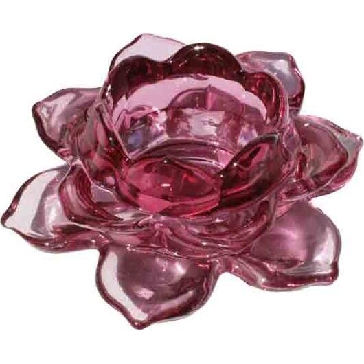 Lotus Votive Raspberry Pink