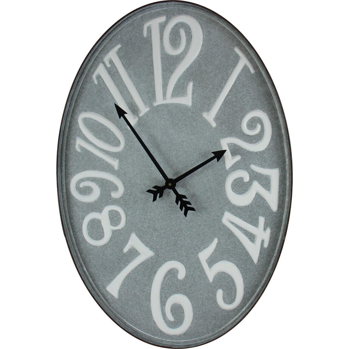 Clock Oval Rustique