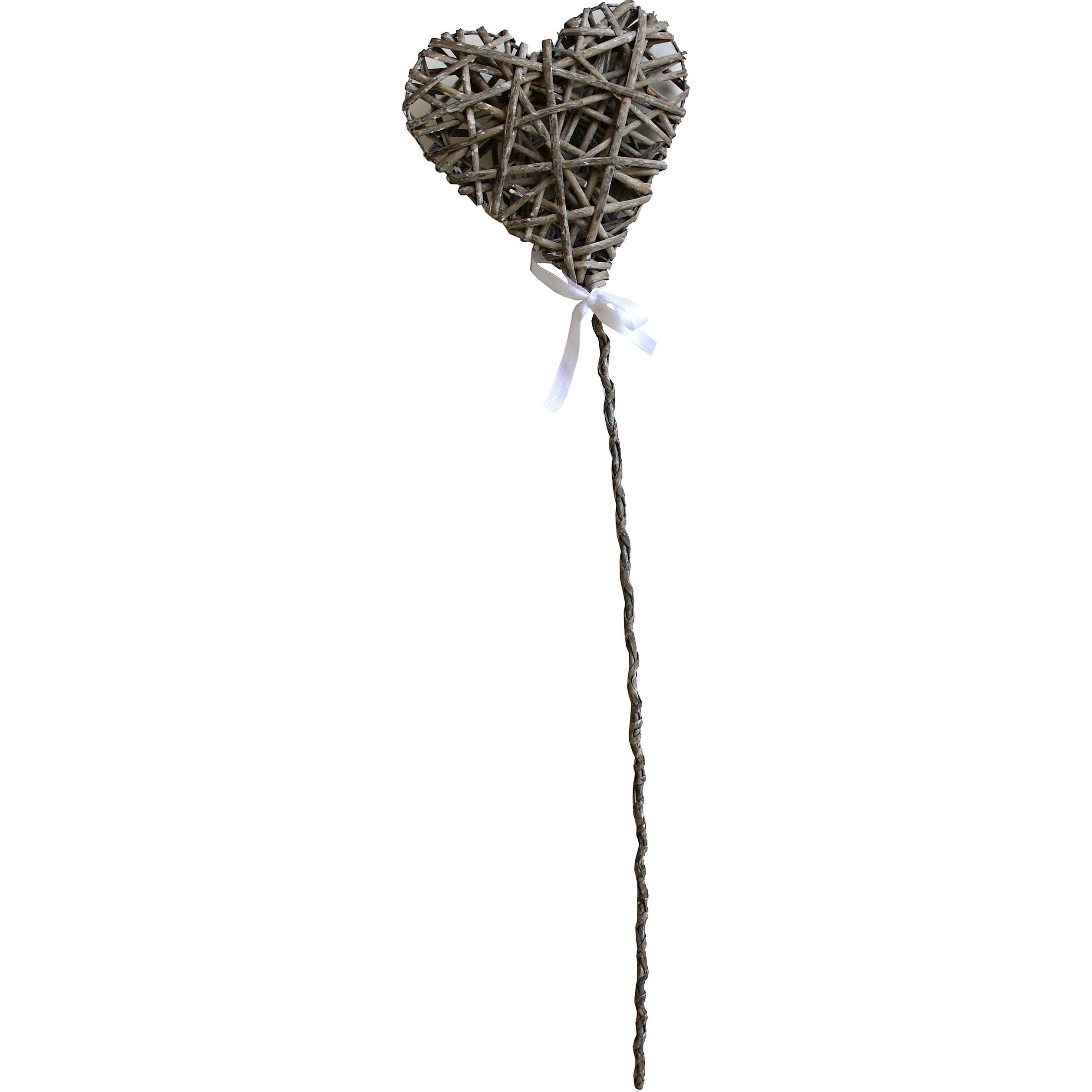 Heart on Stick - Large - Grey