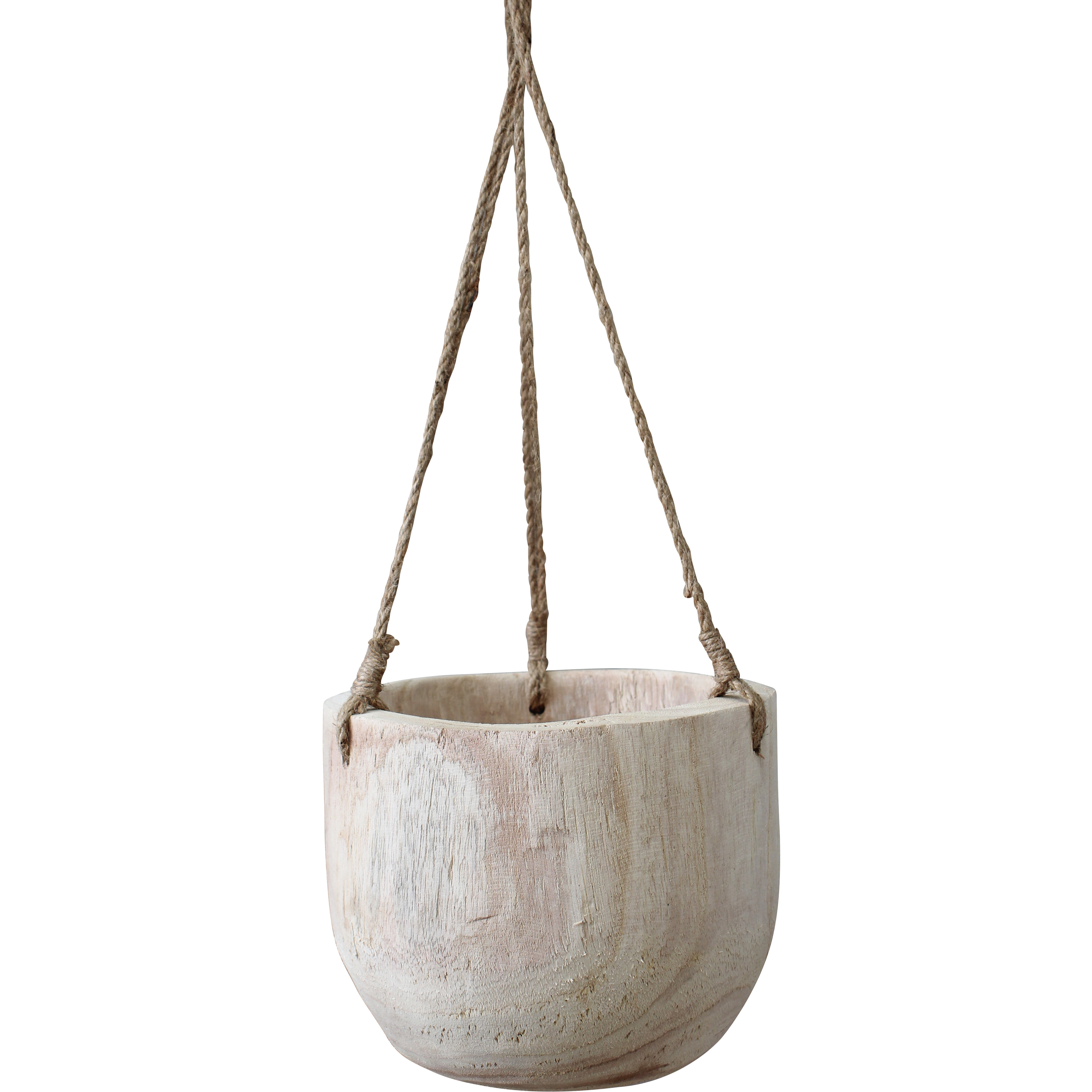 Hanging Timber Planter Peru Lrg