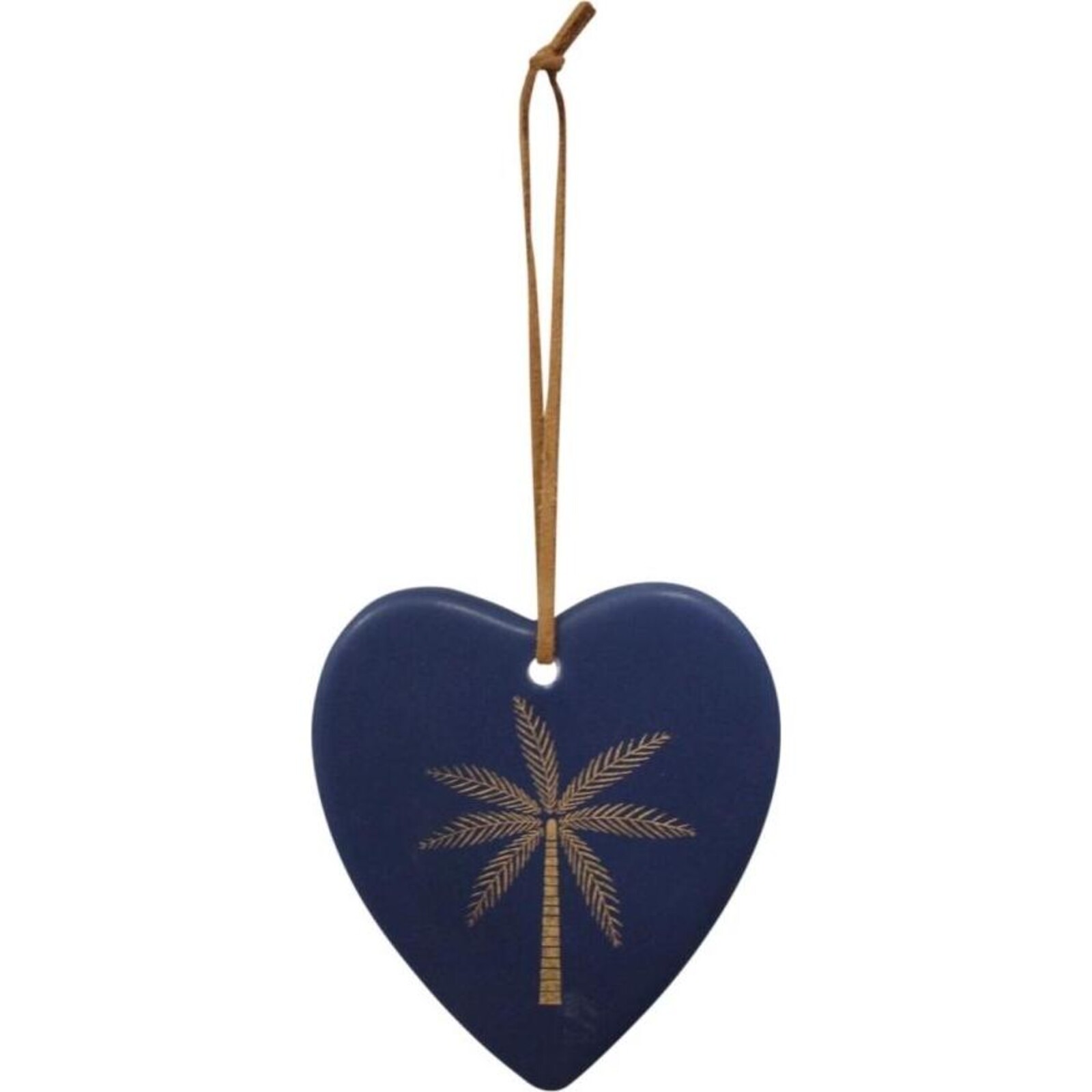 Hanging Heart Navy Palm